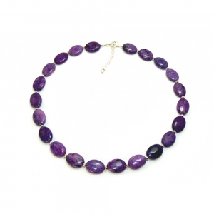 Purple Beaded Sugilite Necklace